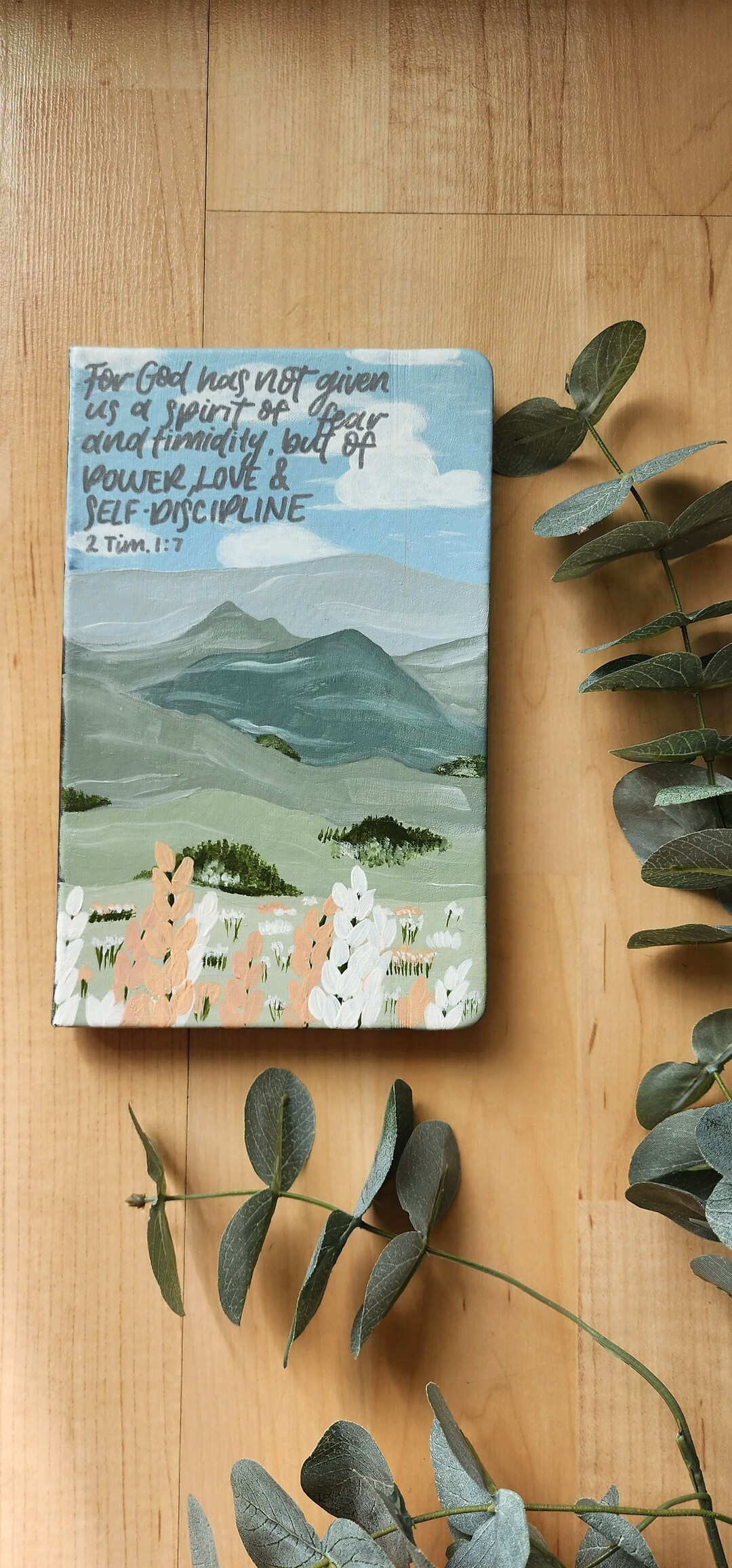 Hand Painted Custom Journal - Landscape - Etsy