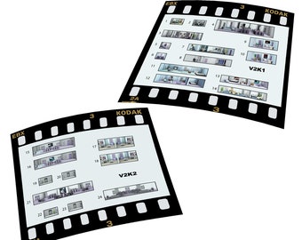 Window Insert Transparencies for 1/1000 Voyager