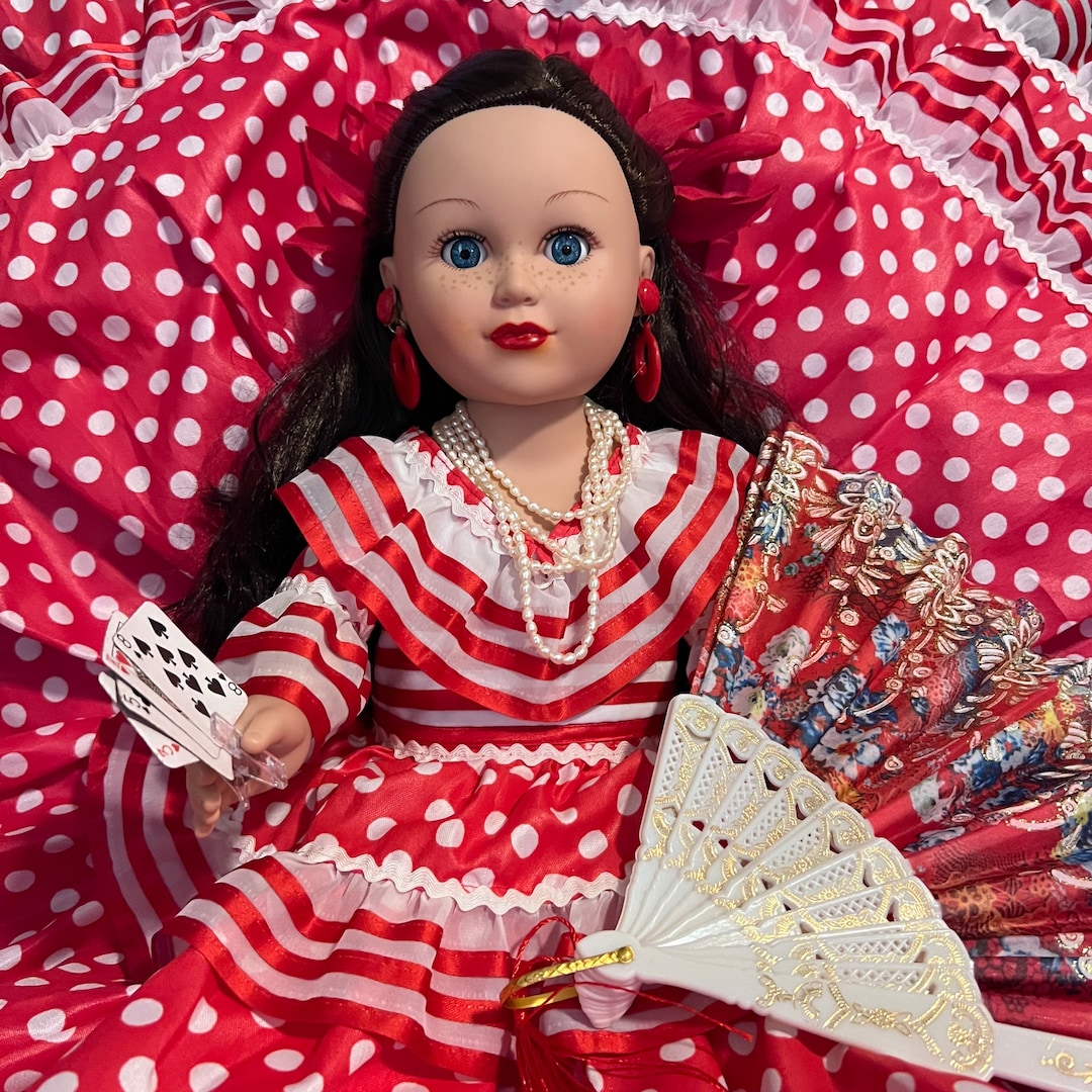 18 Tall Gitana Gypsy, Spirit Doll Santeria Eggun Doll Ifa Lukumi Yoruba