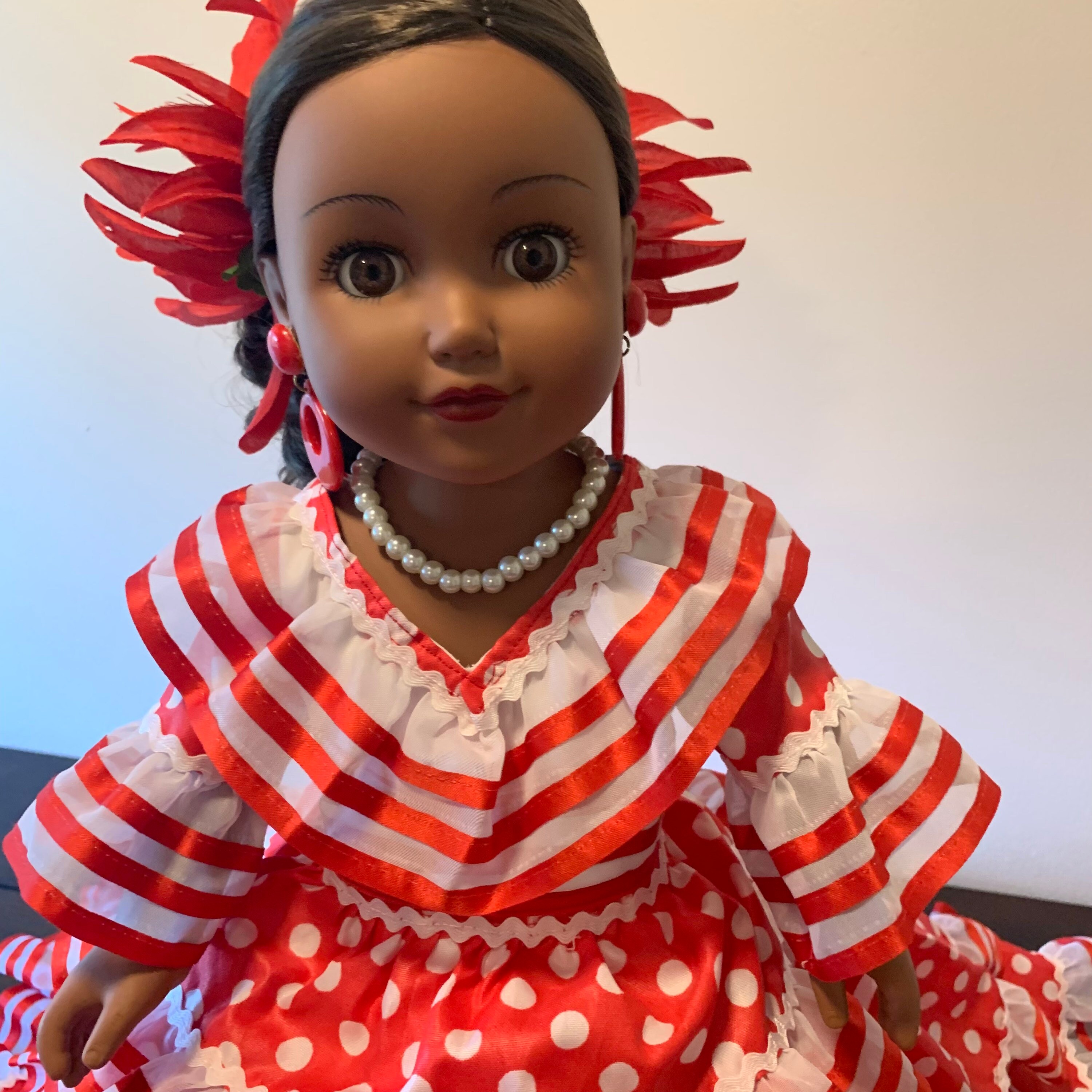 Gitana Gypsy Flamenca Style Dress 18 Spirit Doll Santeria Etsy
