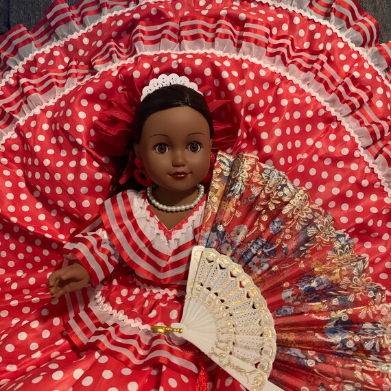 Gitana Gypsy Flamenca Style Dress 18 Spirit Doll Santeria Etsy