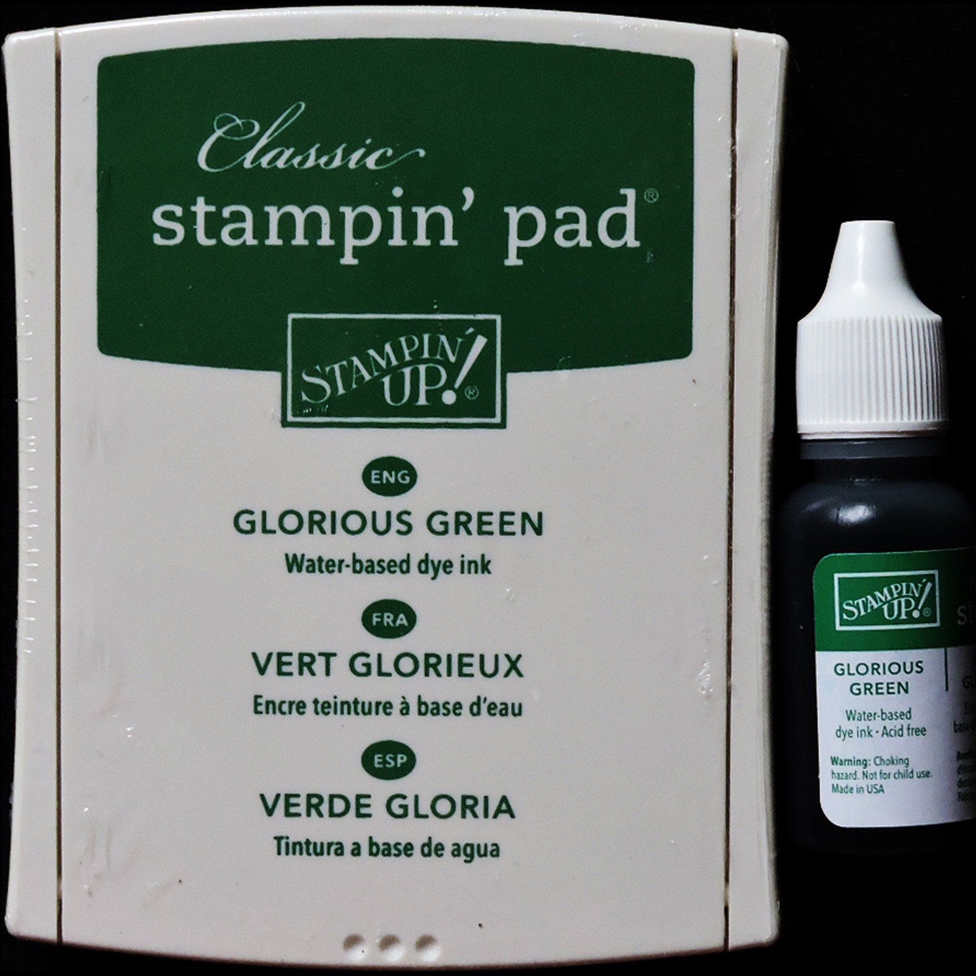 Stampin Up CLASSIC Ink Pad GREEN: Galore Glorious Gable, Sage Shadow Mellow  Moss