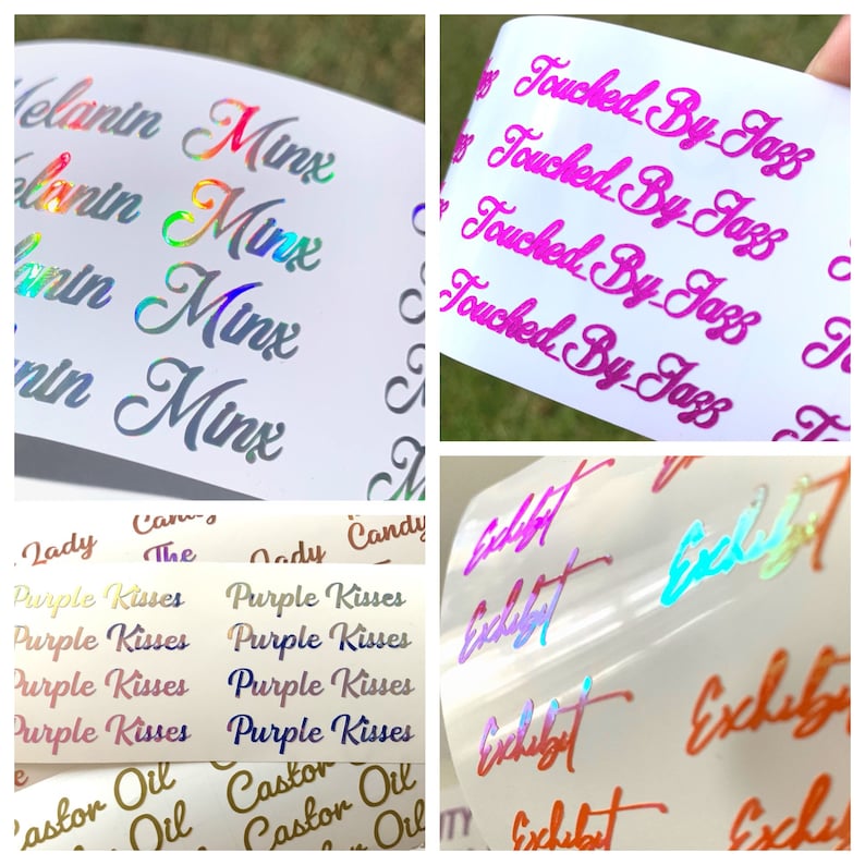 Lip Gloss Vinyl Labels 20 Vinyl Labels Vinyl gloss decals Etsy