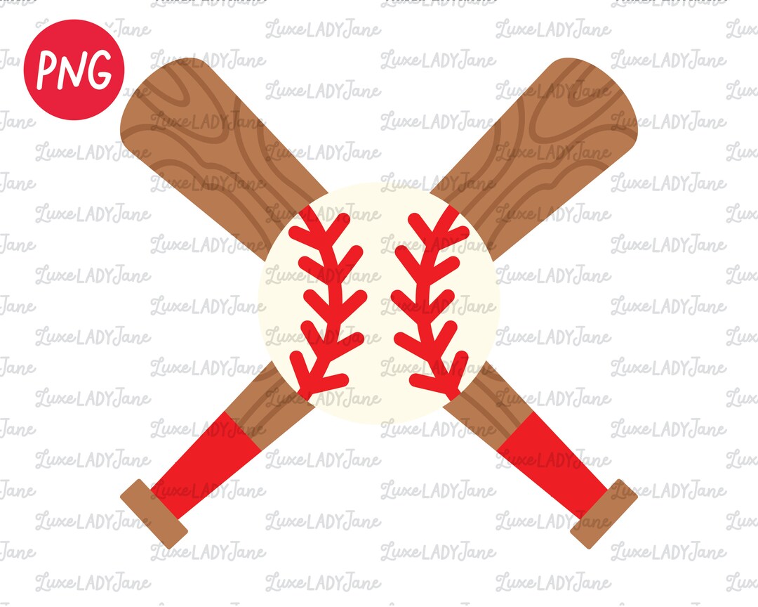 Criss Cross Baseball Bat Sublimation Clipart PNG Sports Etsy