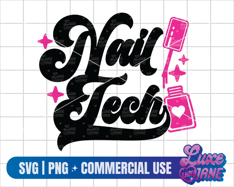 Nail Tech SVG PNG Baddie Design Hot Girl Y2K Svg Png Etsy Espa a