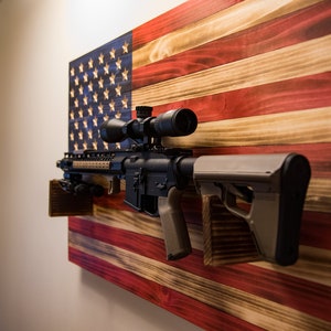 GUN RACK FLAG | American Flag, 2A, Gun Flag, Gun Rack, Gift for Him ...