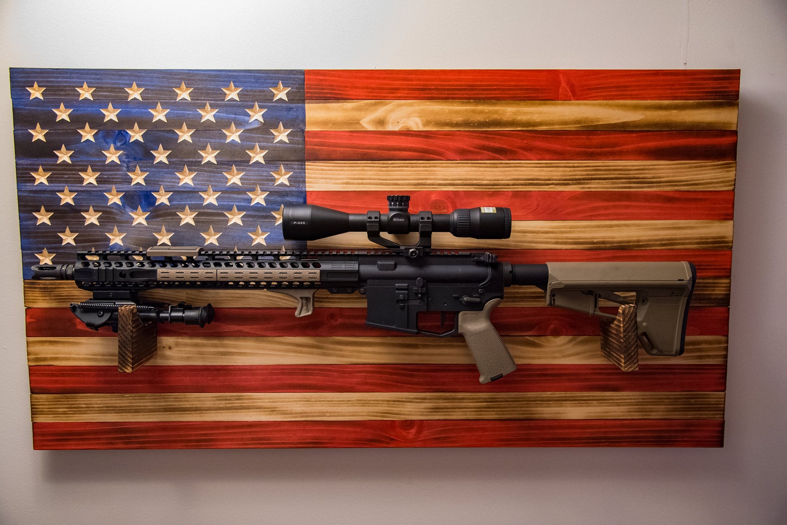 GUN RACK FLAG | American Flag, 2A, Gun Flag, Gun Rack, Gift for Him ...