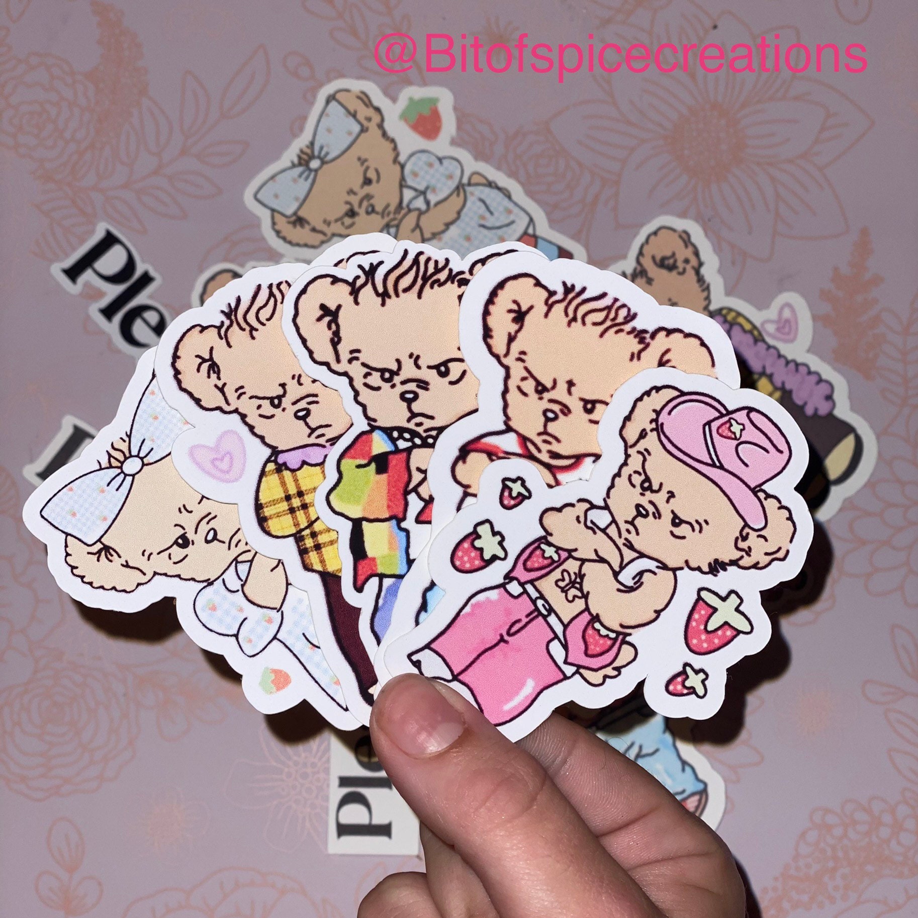 Harry Styles Bear Stickers Harry Styles Stickers Etsy