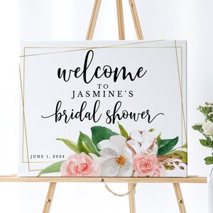 Printable Bridal Shower Welcome Sign Template, Bridal Shower Sign ...