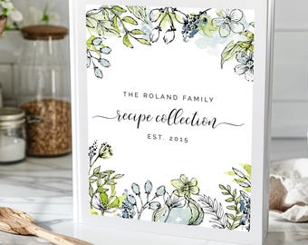 Printable Recipe Binder Template, Editable Family Cookbook Recipe Organizer, DIY Recipe Book Pages, RB-07
