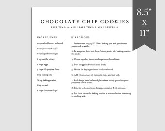 Homemade Recipe Book Template from i.etsystatic.com