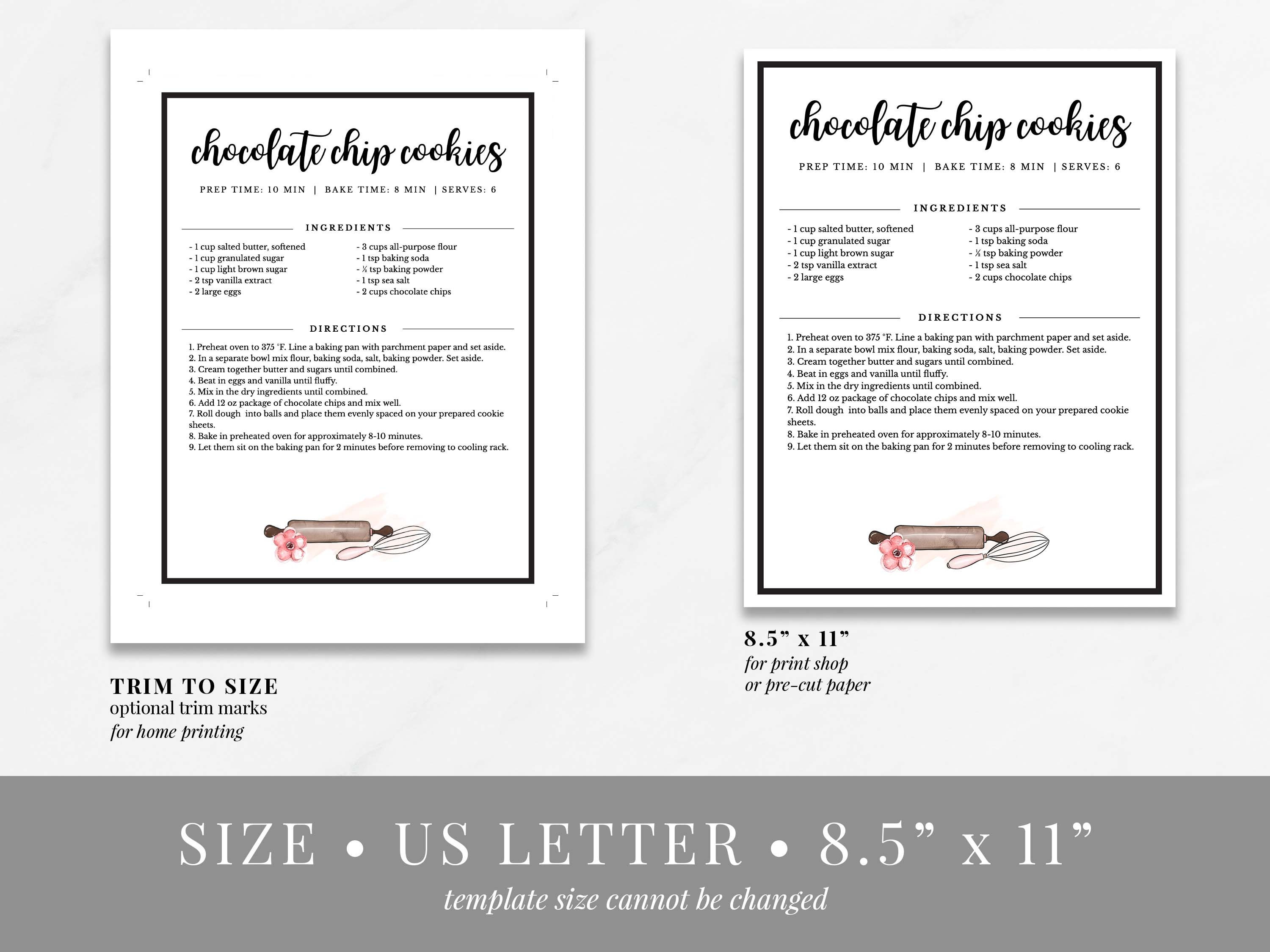 Kitchen Mixer Recipe Book Template Download Printable Etsy Australia