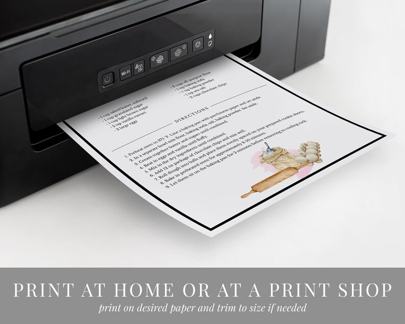 Pink Mixer Recipe Book Printable Family Recipe Cookbook Etsy