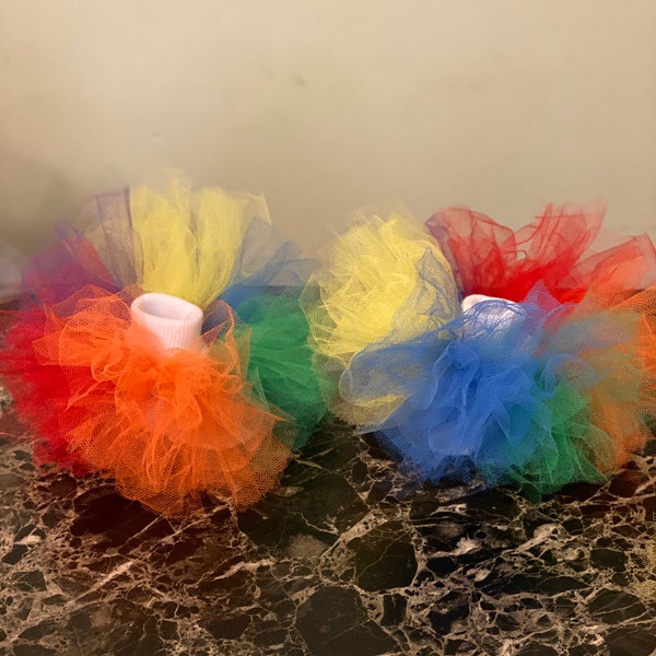 Girls Rainbow tutu socks