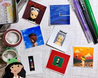 Baby Angel Album Cover Stickers, Album Cover Art Stickers, Waterproof Vinyl Stickers