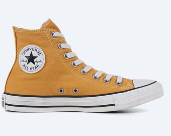 Yellow converse | Etsy