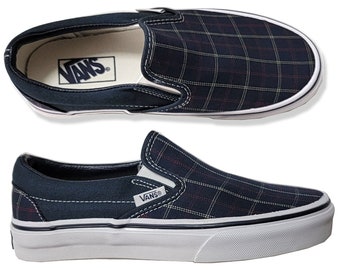 plaid tennis shoes