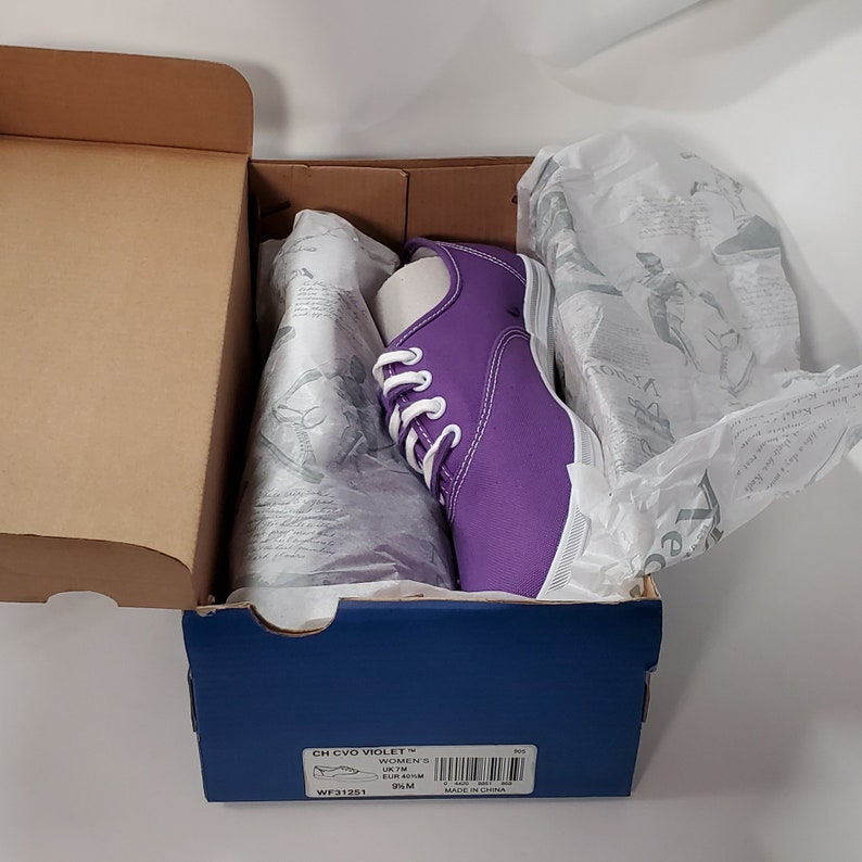 Deadstock Keds Women/'s Champion Violet Canvas Shoes WF31251