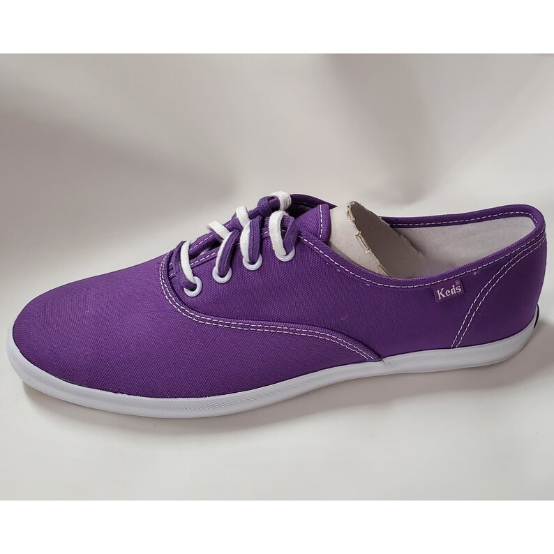 Deadstock Keds Women/'s Champion Violet Canvas Shoes WF31251