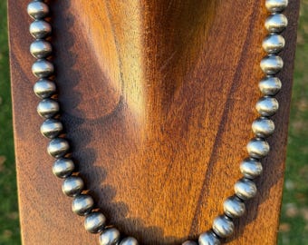 ハンドメイド 10 mm ナバホパール スターリングシルバー ビーズ