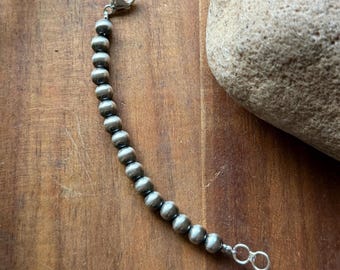 Necklace Chain Extender Sterling Silver Pearls Bead 6mm 4 Inch