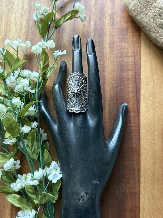 Sunshine Reeves Navajo Native 925 Sterling Silver Stamped Handmade