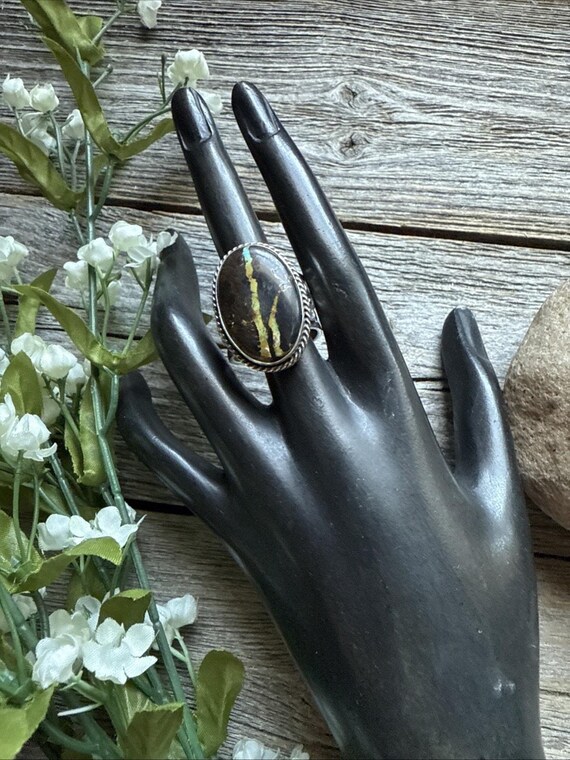 Sunshine Reeves 925 Sterling Silver Black Jack Turquoise