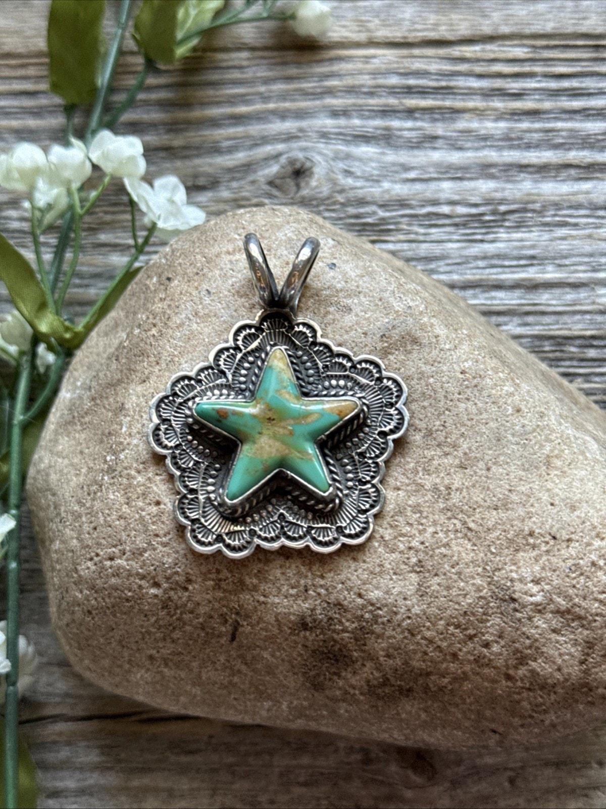 Sunshine Reeves Navajo Sterling Silver Star Turquoise