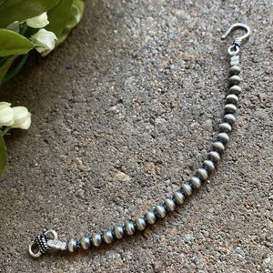 Kettingverlenger sterlingzilver met parels kraal 4 mm 2 inch