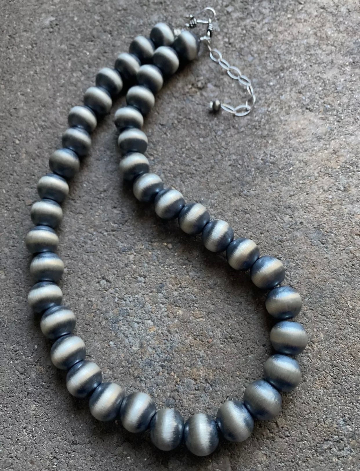 Sterling Silver 12mm Pearls Bead Necklace.available in All Lengths Etsy