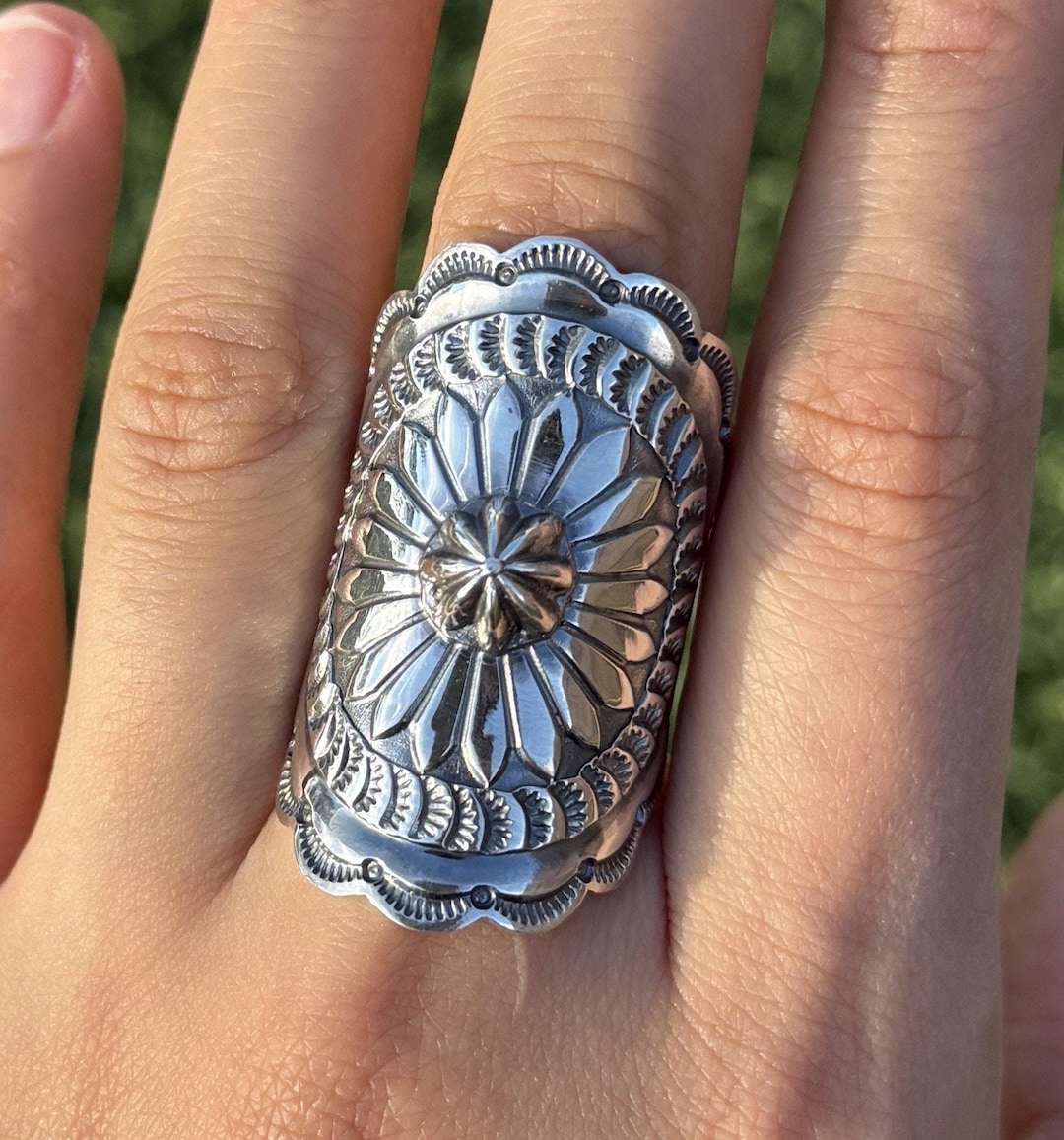 ※ ntkontact Sunshine Reeves Sunshine Reeves Navajo Native 925 Sterling Silver Stamped Handmade
