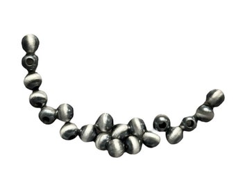 925 Sterling Silver “Navajo Style” 4mm Pearl Seamless Loose Beads Lot of 20 Bead