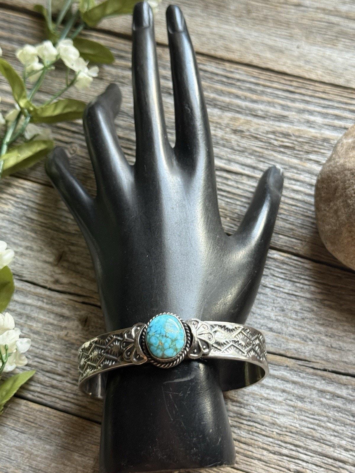 Sunshine Reeves Turquoise Sterling Silver Stacker Stamped