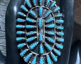 ヴィンテージ ナバホ スターリングシルバー ニードルポイント