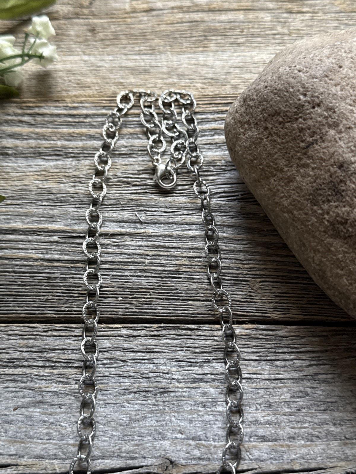 Navajo Sterling Silver Blue Turquoise Cluster Adjustable Chain