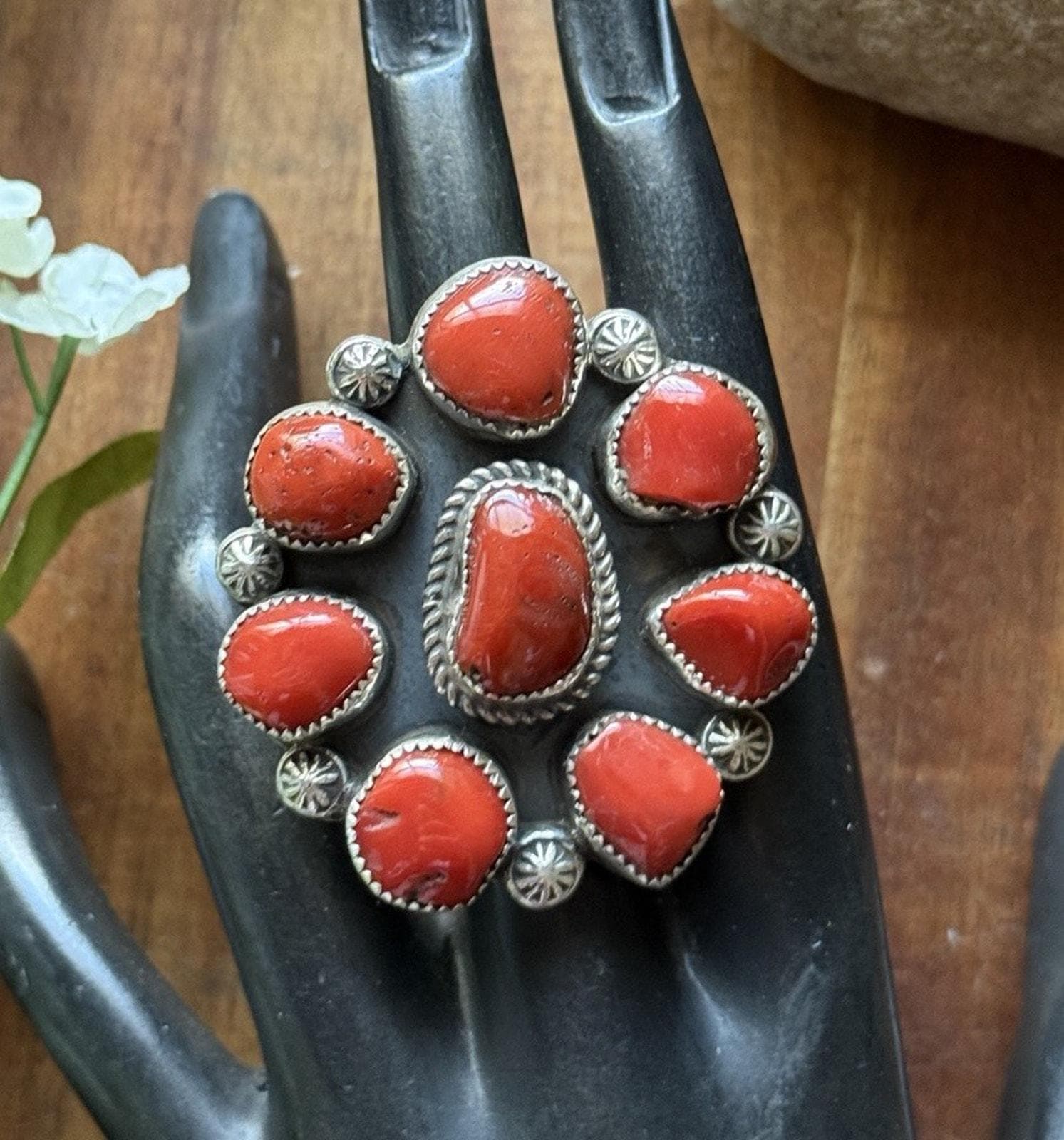 navajo RC half round ring 売り切り価格！ The Midnight Ring, Sz 8