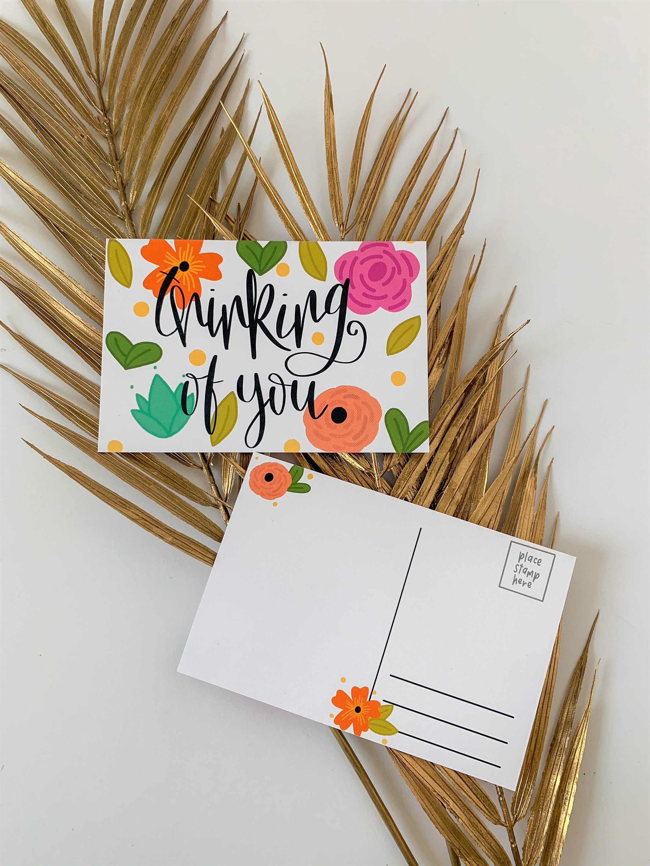 Thinking of You Postcard Postage Included | Etsy