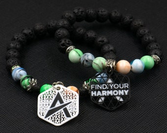 Six (6) Custom Andrew Rayel Charms (2 Sided) - Tag Charms - Kandi Charms - 3D Printed