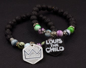 Six (6) Custom Louis the Child Charms (2 Sided) - Tag Charms - Kandi Charms - 3D Printed