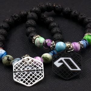 Six (6) Custom Anjunabeats Charms (2 Sided) - Tag Charms - Kandi Charms - 3D Printed