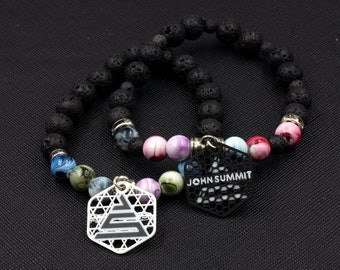 Six (6) Custom John Summit Charms (2 Sided) - Tag Charms - Kandi Charms - 3D Printed