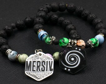 Six (6) Custom Mersiv Charms (2 Sided) - Tag Charms - Kandi Charms - 3D Printed