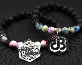 Six (6) Custom Daily Bread Charms (2 Sided) - Tag Charms - Kandi Charms - 3D Printed