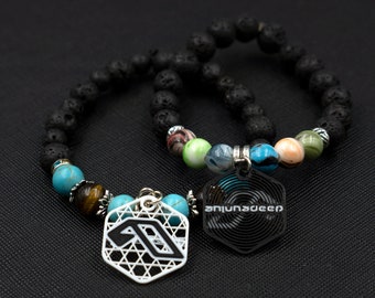 Six (6) Custom Anjunadeep Charms (2 Sided) - Tag Charms - Kandi Charms - 3D Printed