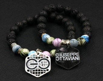 Six (6) Custom Giuseppe Ottaviani Charms (2 Sided) - Tag Charms - Kandi Charms - 3D Printed