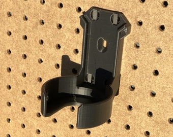 Single Can Holder for Wall, Pegboard, or Ryobi Link Wall Rails Garage or shop storage organizer spray paint WD40, soda, bottle