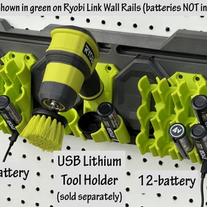 Battery Storage Rack & Charger Holder For Ryobi AP4001 TEK4 4V Lithium Tools – AJC Brand