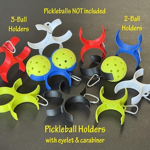 Holder for Pickleball Balls, Baseballs, or Softballs | 2-piece or 3-piece ball holders | Does NOT include balls