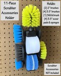 Holder for Ryobi 11-piece Scrubber Accessories A95SPBK223 - Garage or Workshop Organization - Scrubber Accessories NOT Included