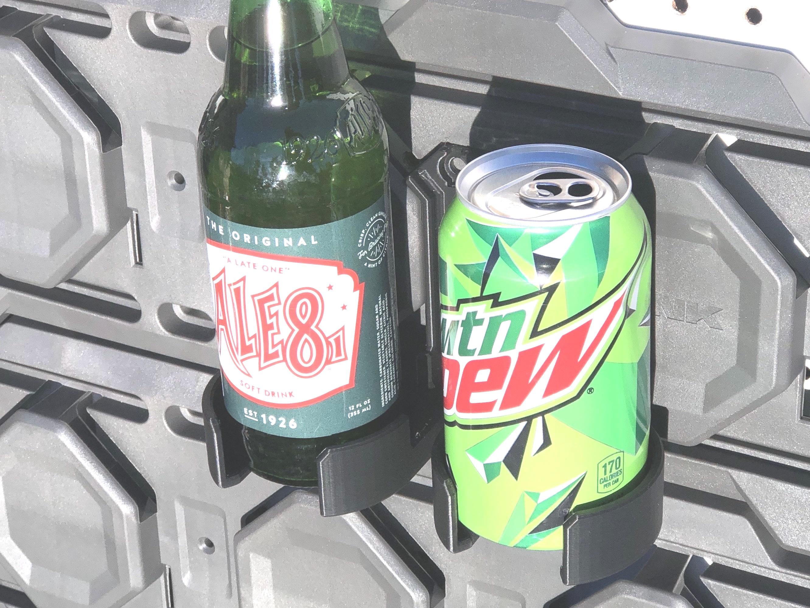 Double  Can Holder for Wall, Pegboard, or Ryobi Link Wall Rails Garage, shop spray paint or WD40 can or bottle storage and organization